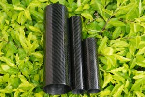 Serat karbon knalpot pipa, 3K Twill komposit serat karbon tabung knalpot