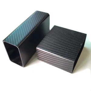 3K Carbon Fiber Rectangular Tube Untuk Kotak Baterai