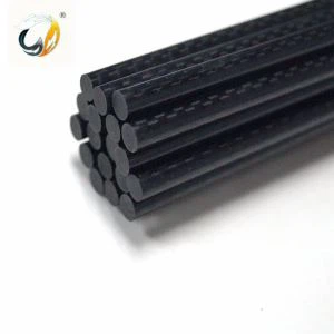 Dimensi kecil 3k Carbon Fiber Rod 8mm